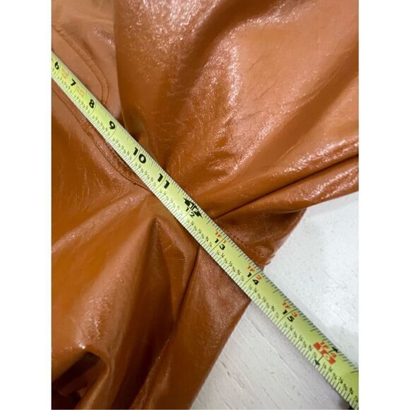 Free People NWT Faux Patent Leather Twin Flame Pants Size 12 - Picture 9 of 10